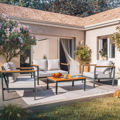 Devoko 4-Piece Patio Conversation Set