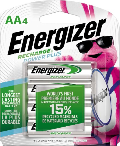 Energizer Rechargeable AA Batteries 4-Pack