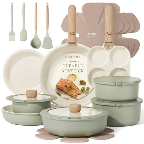CAROTE 25-Piece Pots and Pans Set