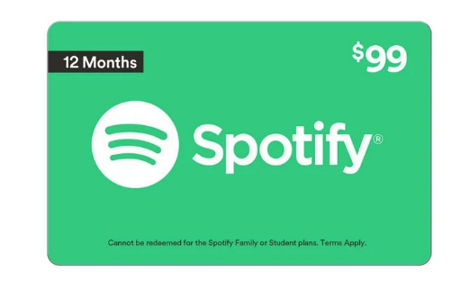 One Year Spotify Premium Single User Subscription