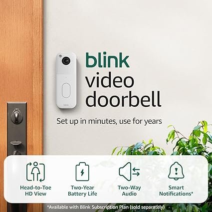 Blink Video Doorbell and Outdoor Camera System