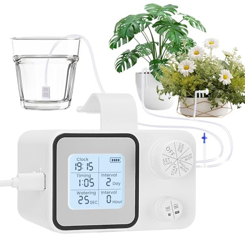 Automatic Plant Watering Devices with Programmable Water Timer