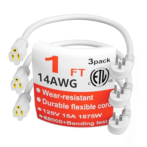 HUANCHAIN Flat Plug Extension Cord