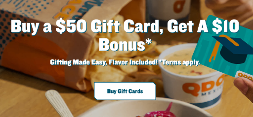 QDOBA $50 Gift Card + Bonus Offer
