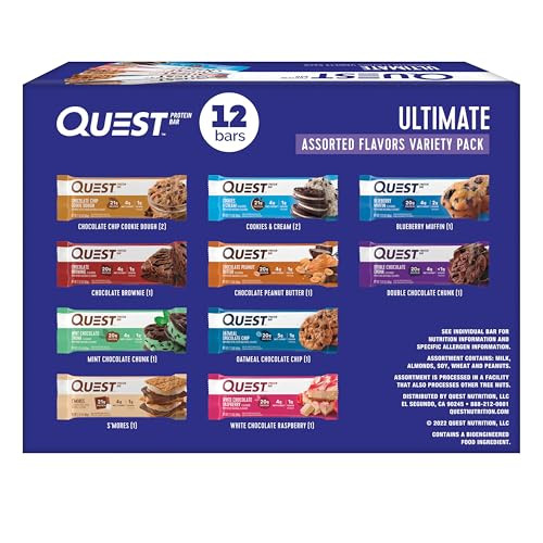 Quest Nutrition Ultimate Variety Pack Protein Bars - 12 Pack