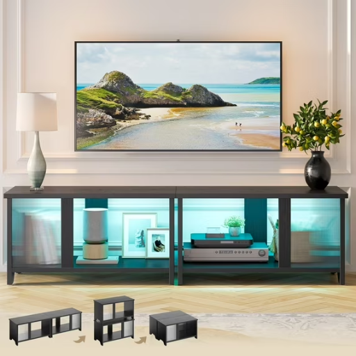 Pinmoco 65-inch LED TV Stand with Storage