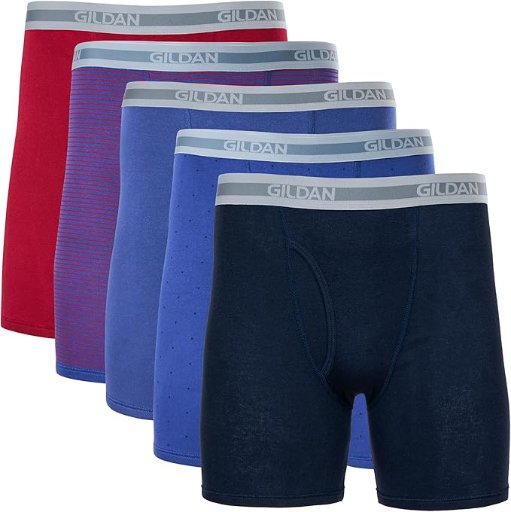 Gildan Men's Boxer Briefs 5-Pack