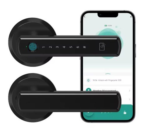 Viladepot Handle Shaped Smart Lock Fingerprint Door Lock