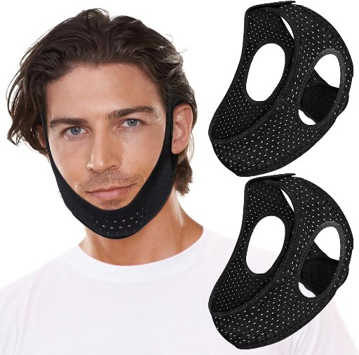 Vomitawy Anti Snore Chin Strap–2 Pack