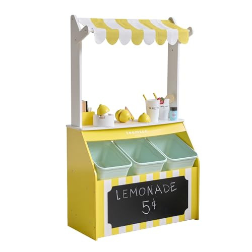 Teamson Kids Wooden Lemonade Stand for Toddlers