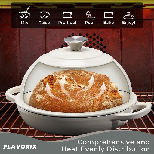 6 Qt. Dutch Oven for Sourdough Bread Baking