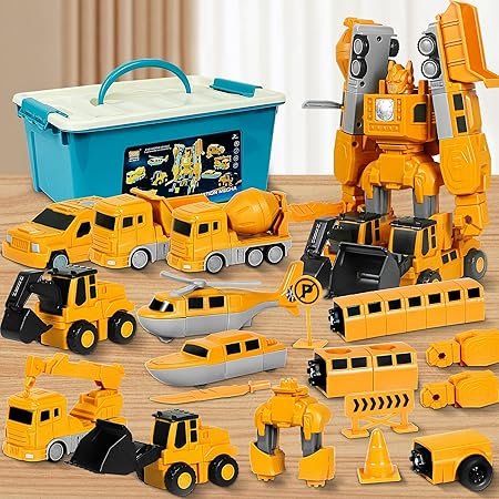 Fuyle Magnetic Transform Engineering Car Assembled Toys