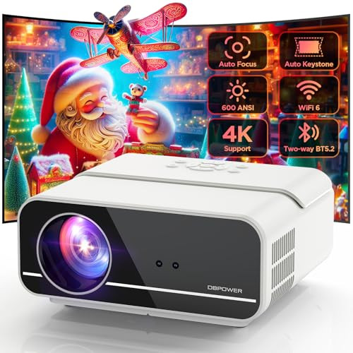 DBPOWER 4K Projector with 5G WiFi and Bluetooth