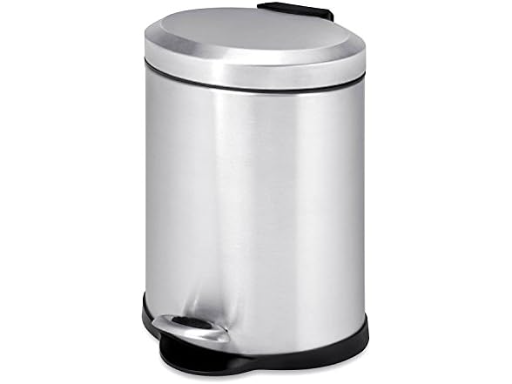 Honey-Can-Do Stainless Steel Step Trash Can