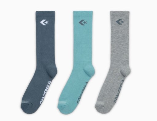 Converse Men's Star Chevron Crew Socks 3-Pair Pack
