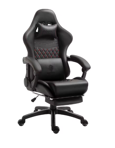 Dowinx Gaming/Office PC Chair with Footrest and Lumbar Support