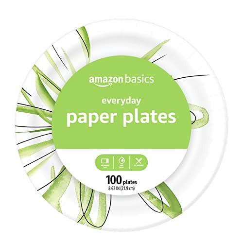 Amazon Basics Everyday Paper Plates 100 Count