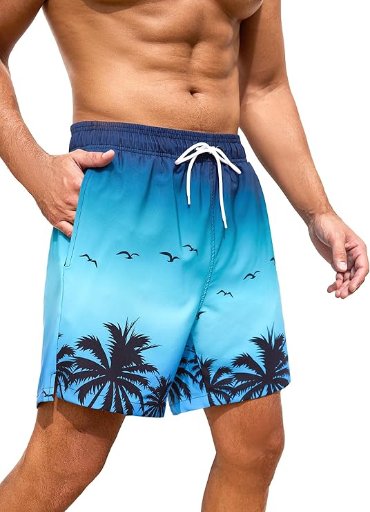 SILKWORLD Men's Swim Trunks