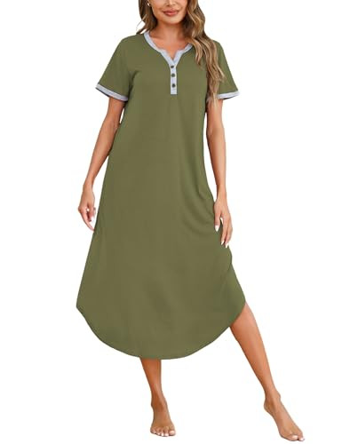 Short Sleeve Long Nightshirt
