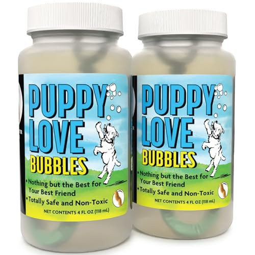 Puppy Love Peanut Butter Scented Bubbles 2-Pack, Peanut Butter Flavor