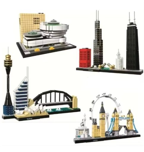 City Skyline Building Blocks Set
