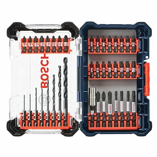 BOSCH Driven Impact Screwdriving & Drilling Custom Case Set 40-Pc