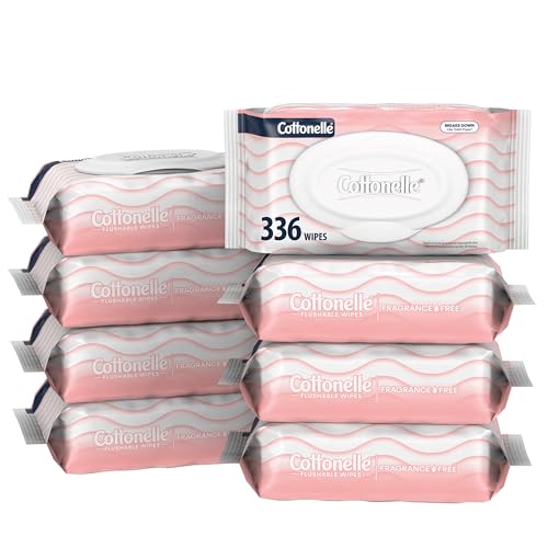 Cottonelle Fragrance Free Flushable Wet Wipes 8-Pack (42 Wipes Per Pack) Deal
