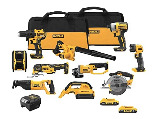 DEWALT 10-Tool 20V Max Lithium-Ion Cordless Combo Kit