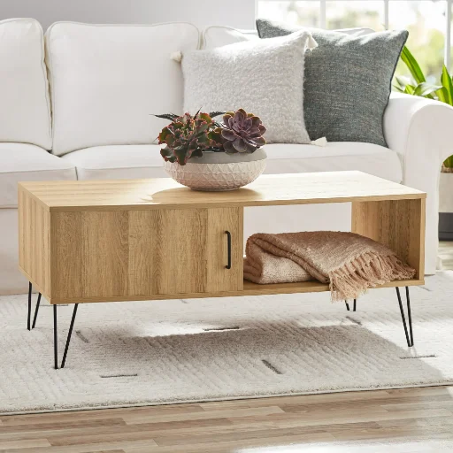 Mainstays Modern Hairpin Rectangle Coffee Table