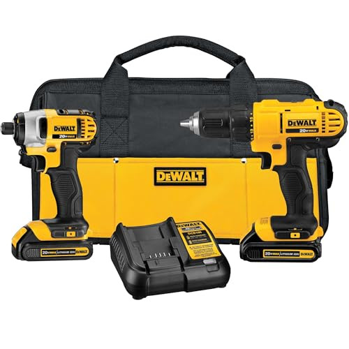 DEWALT 20V MAX Cordless Drill and Impact Driver Combo Kit