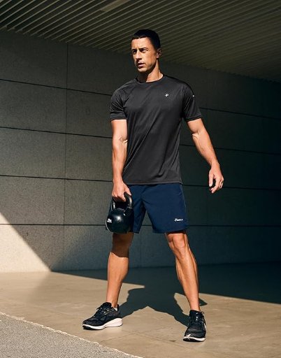 Pudolla Men's Workout Running T-Shirts