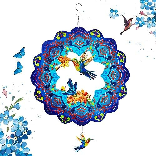 12 inch Metal Wind Spinners Outdoor