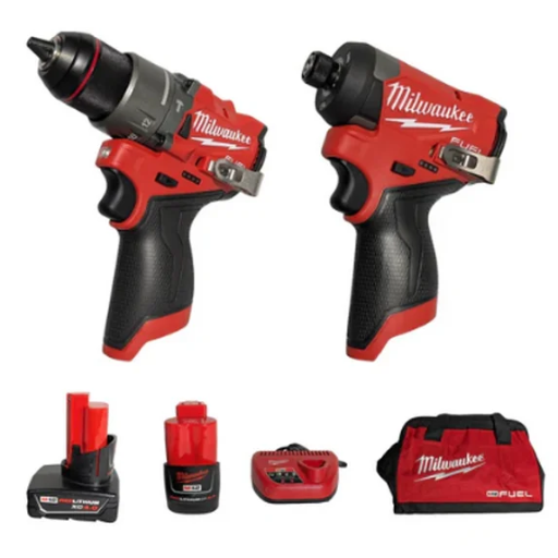 Milwaukee M12 FUEL Cordless 2-Tool Combo Kit