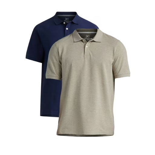 2-Pack George Men's & Big Men's Pique Polo Shirt