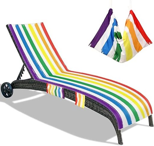 Rainbow Lounge Chair Cover