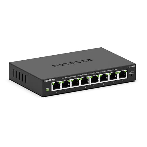 Netgear 8-Port Gigabit Ethernet Smart Managed Plus Switch