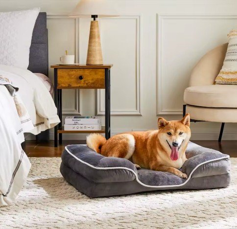 Memory Foam Pet Bed for Small Dogs & Cats