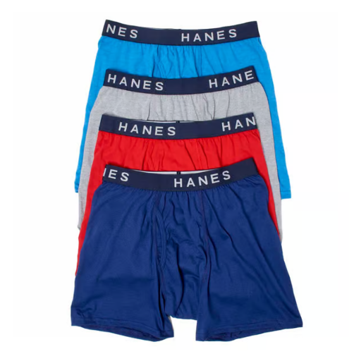 Hanes Ultimate Comfort Boxer Briefs 4-Pack