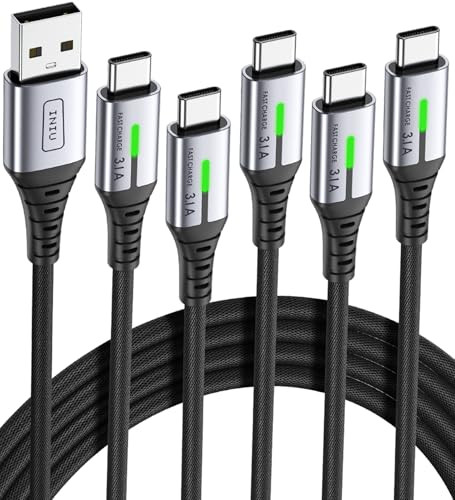 INIU USB to C Cable Fast Charging 5-Pack
