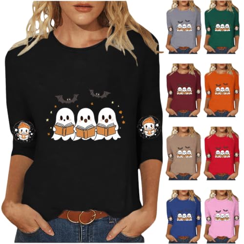 Halloween Ghost Graphic Tops Deal