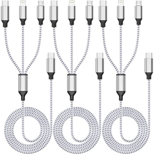 Multi Charging Cable 4ft 3-Pack 3-in-1 Deal