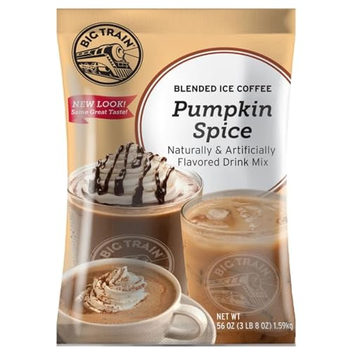 Big Train Pumpkin Spice Blended Ice Coffee Beverage Mix, 3.5Lb.