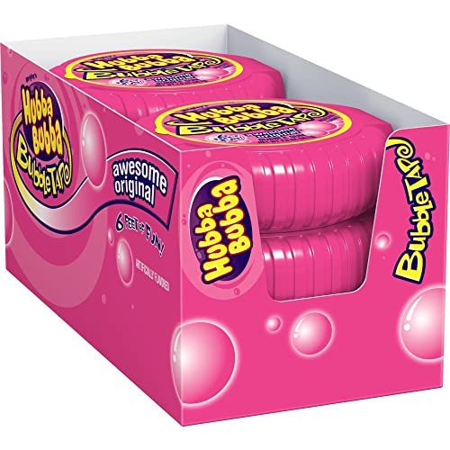 Hubba Bubba Gum Original Bubble Gum Tape 6-Pack