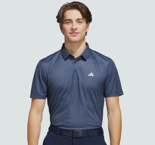 Adidas Men's Core Allover Print Polo Tee