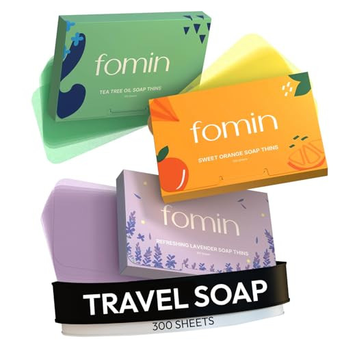 3-Pack 100-Count FOMIN - Antibacterial Paper Soap Sheets