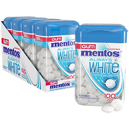 Mentos Always White Sugar-Free Chewing Gum