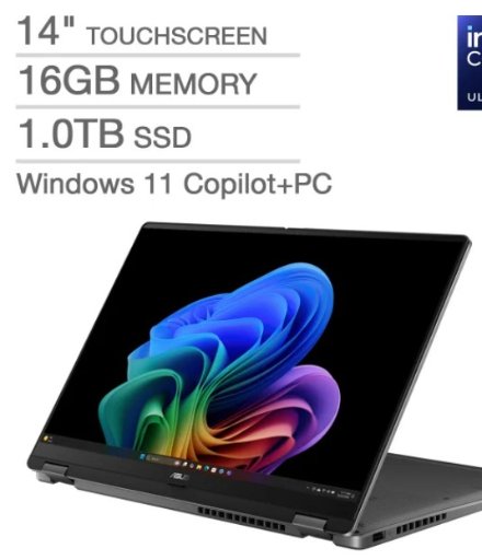 ASUS Vivobook Flip 14" OLED Touchscreen Copilot+ PC