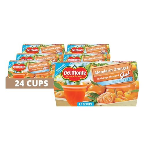 Del Monte Mandarin Oranges in Lite Orange Flavored Gel Fruit Cups