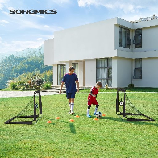 SONGMICS 4' x 3' Portable Kids Soccer Nets 