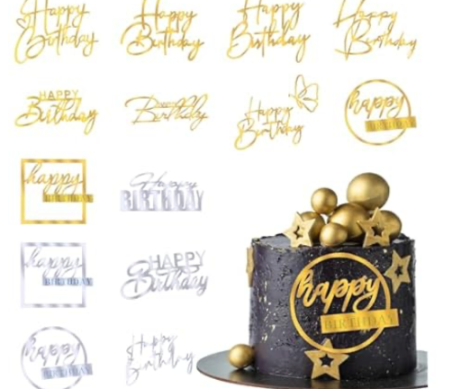 14 Pcs Happy Birthday Cake Toppers